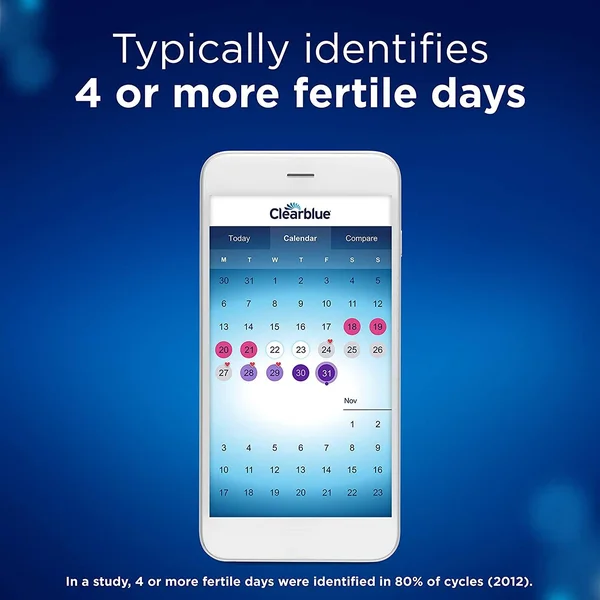 Clearblue Connected Ovulation Test System Featuring Bluetooth Connectivity and Advanced Ovulation Tests - 40 Count