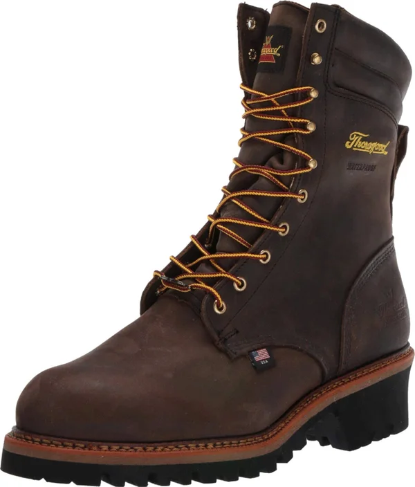 Thorogood Men's Logger Series 9x22 Waterproof - Safety Toe Boot 804-3555, Steel