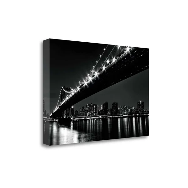 Tangletown Fine Art 26x22 x 39x22 Manhattan Bridge Giclee Print on Gallery Wrap Canvas