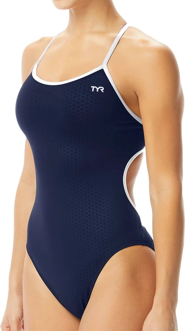 TYR Girls Hexa Trinityfit Swimsuit THEX7Y Navy 22