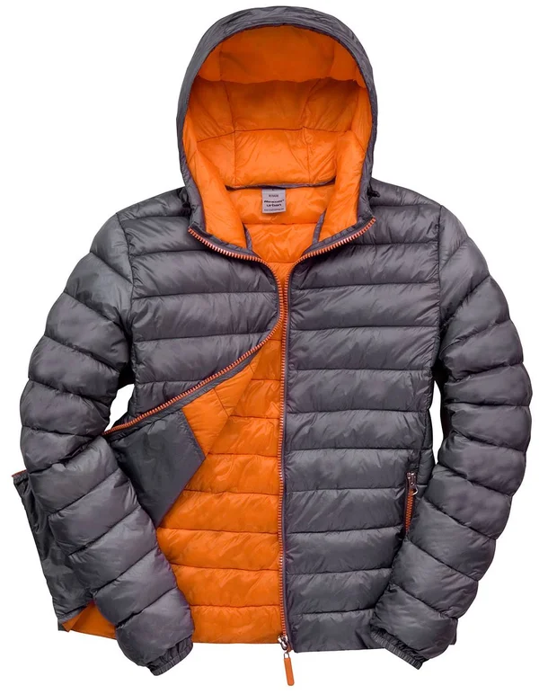 Result Urban Outdoor Snow Bird Hooded Jacket R194M - Grey/Orange, 2XL