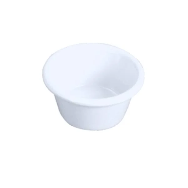 2 1/2 oz, 2 7/8x22 White Melamine Smooth Ramekin, Melamine, Pack of 6, 12 Packs