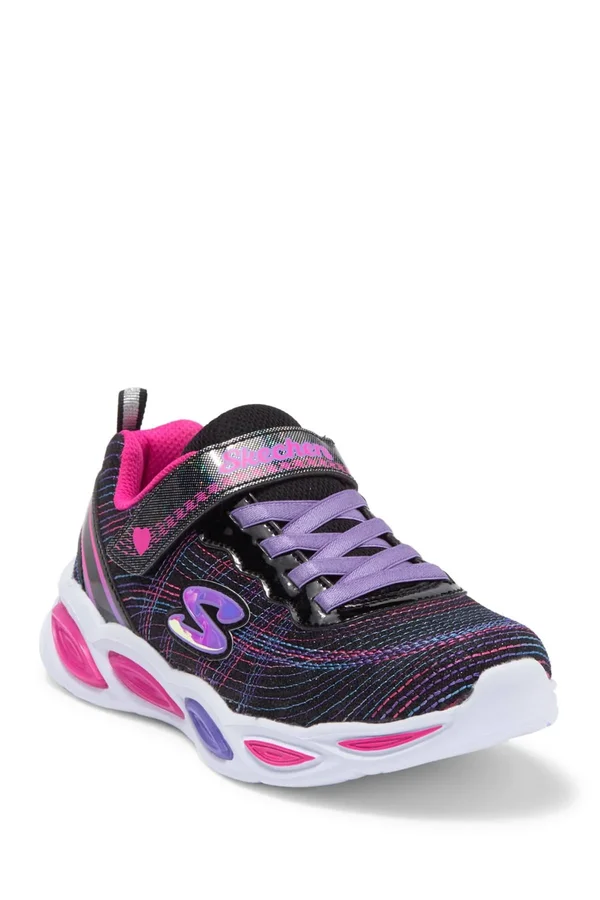 Skechers S Lights: Shimmer Beams - Sparkle Glitz Black/Multi 2.5