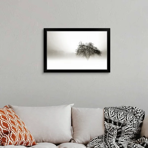 in The Mist I - Black Framed Wall Art, 30x20, Great Big Canvas