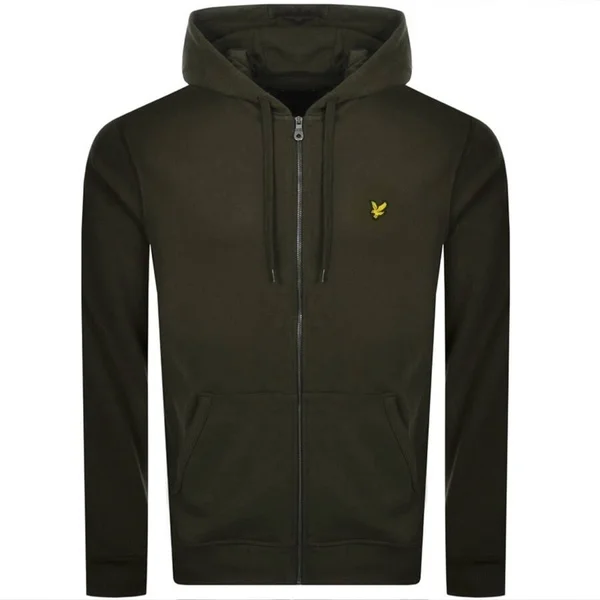 Lyle & Scott Full Zip Hoodie - Green - Hoodies