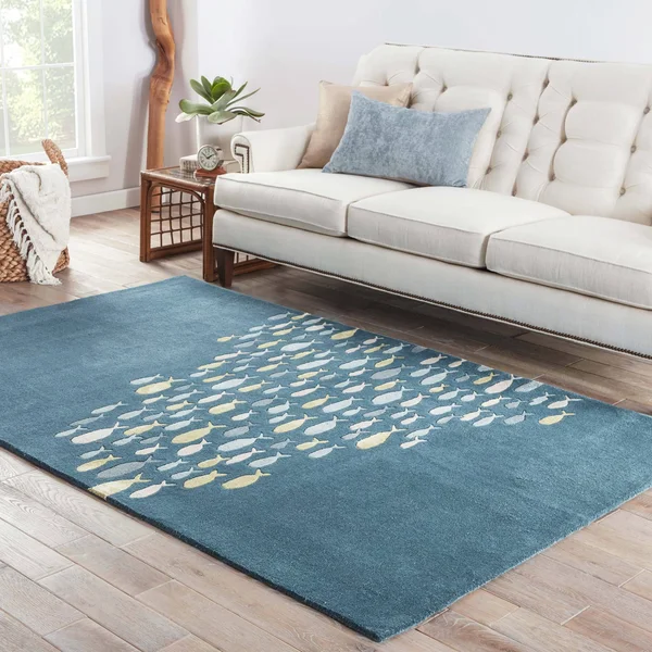 Jaipur Living Coastal Resort Schooled COR01 Blue Area Rug 2&x3&
