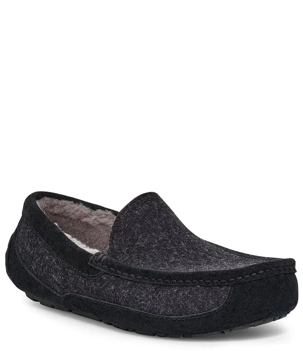 Ugg Men's Ascot Wool - Black TNL Size: 13 M