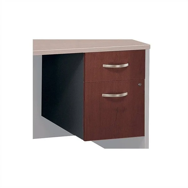 Scranton & Co Furniture 2 Drawer Pedestal (Assembled) in Cherry