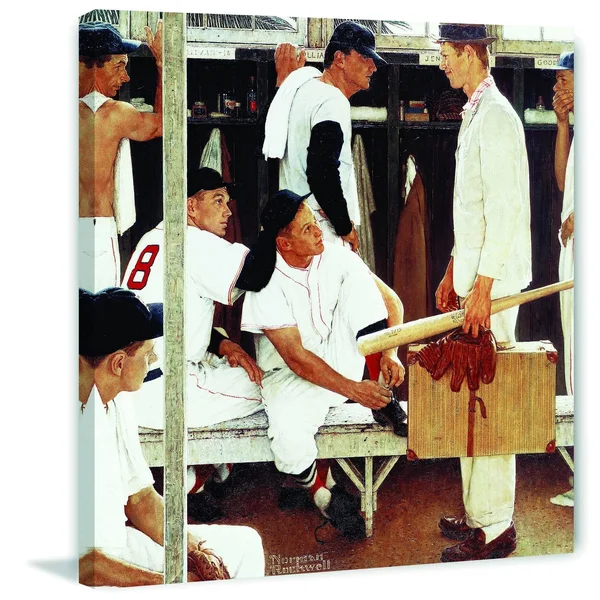 Marmont Hill The Rookie by Norman Rockwell Painting Print on Canvas