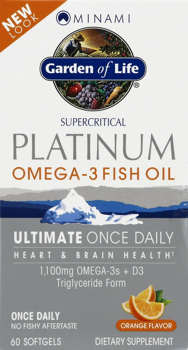 Garden of Life Minami Fish Oil - Platinum, Orange Flavor, Softgels - 60 softgels