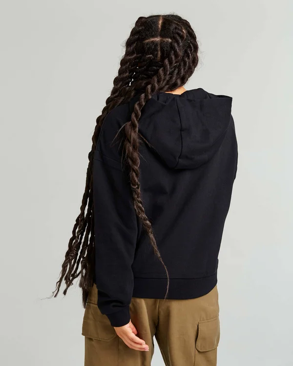 Richer Poorer Women's Recycled Fleece Hoodie - Size Large, Woodgrain