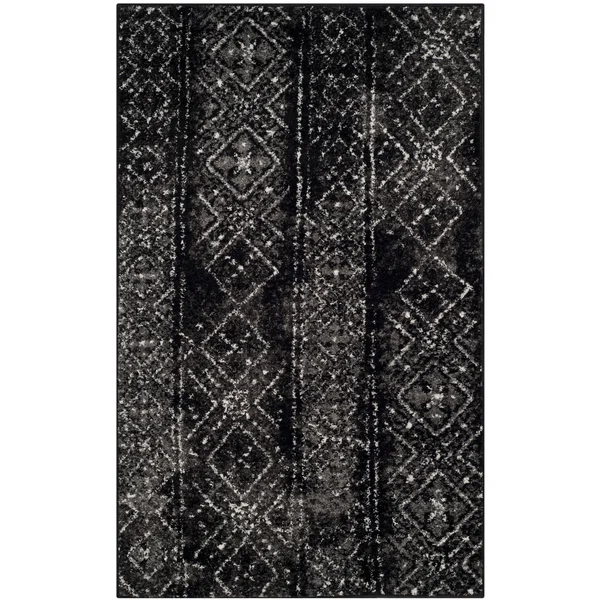 Safavieh Adirondack Silver & Black Area Rug; 9& x 12&