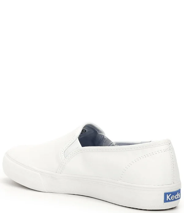 Keds Women's Double Decker Slip-On, Size: 9.5, White Leather