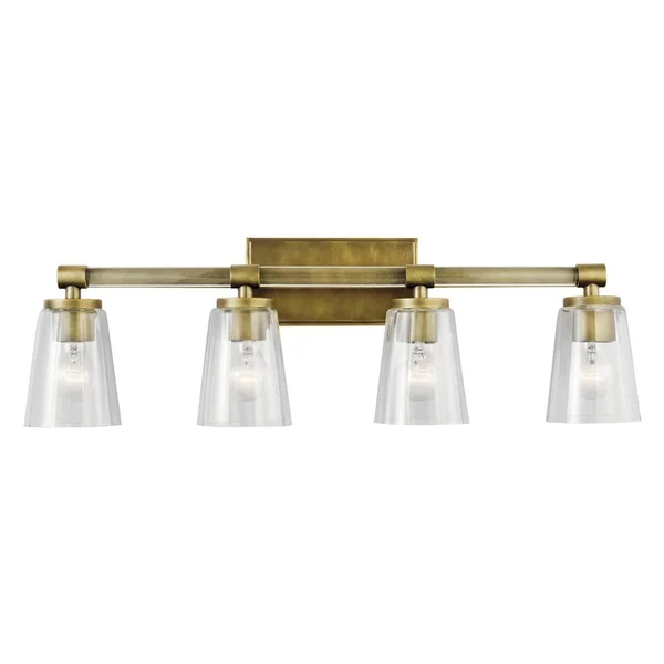 Kichler Audrea 4 Light Bath - Natural Brass - 45869NBR