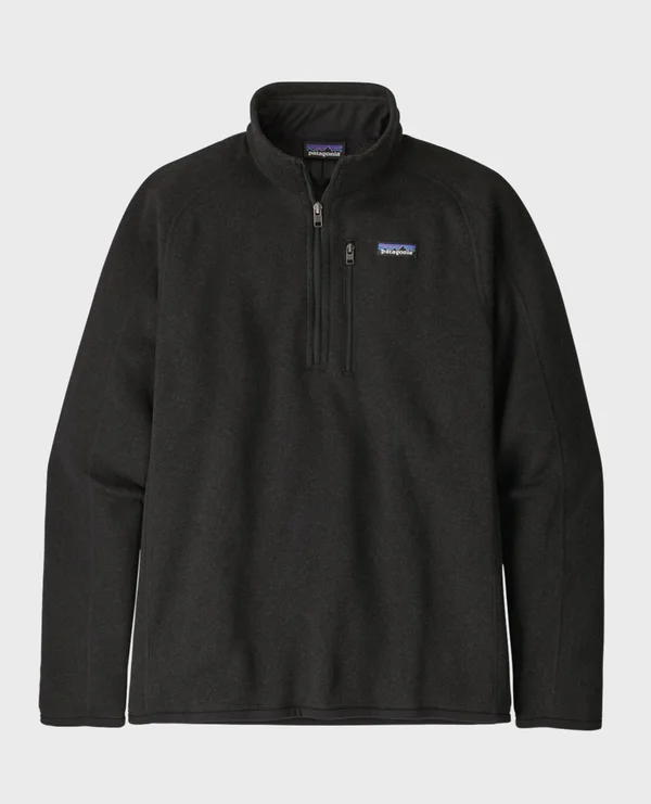 Patagonia Men's Better Sweater 1/4 Zip Black Xs
