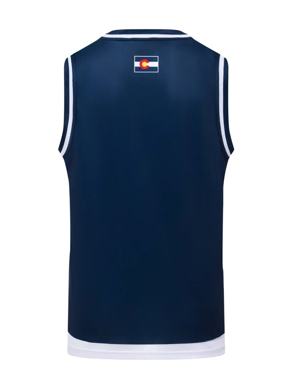 Colorado Avalanche Alternate Hockey Tank M, Navy Blue, Polyester