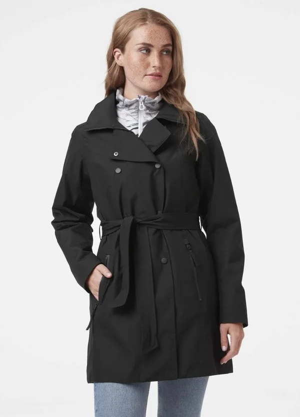 Helly Hansen Welsey II Trench Coat - Women's Black - Xs