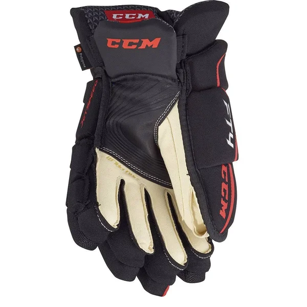 CCM Jetspeed FT4 Hockey Gloves - Senior - Black/White - 15.0x22