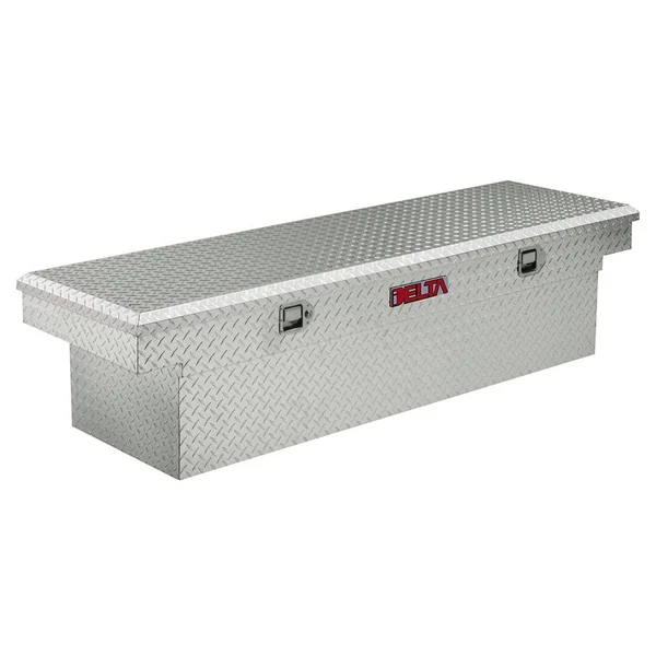 Delta 1-301000 Aluminum Single Lid Deep Full-Size Crossover Truck Box (Bright)