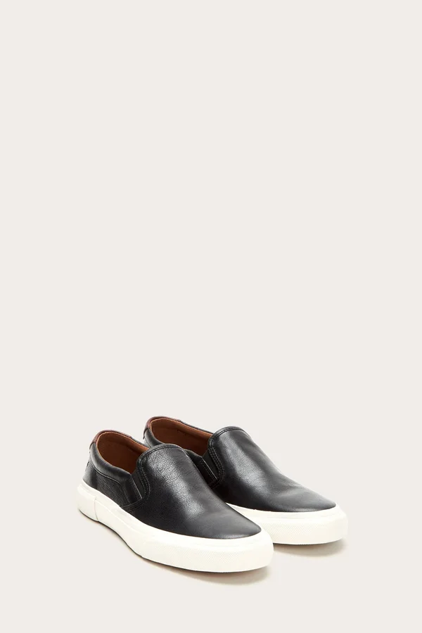 Frye Men's Ludlow Slip-On Sneakers - Black/White