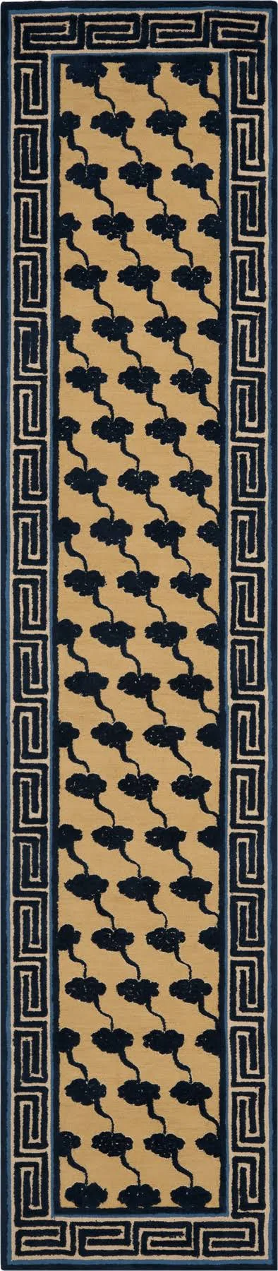 Safavieh Newport NPT428A 3&9x22 x 5&9x22 Beige - Blue Area Rug