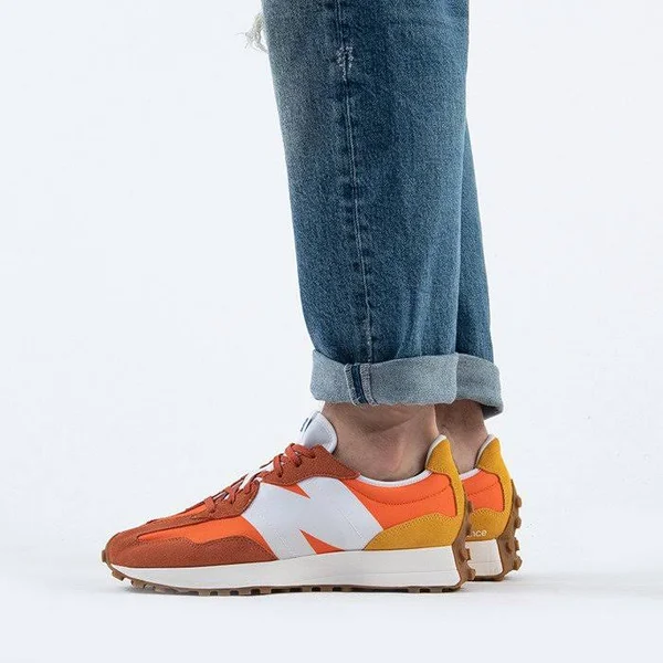 New Balance Mens 327 - Shoes Varsity Orange/Aspen Size 10.5