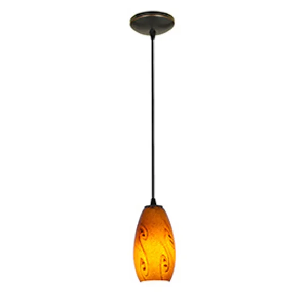 Access Lighting 28011-1C-ORB/ASKY Merlot - 1 Light Pendant Oil Rubbed
