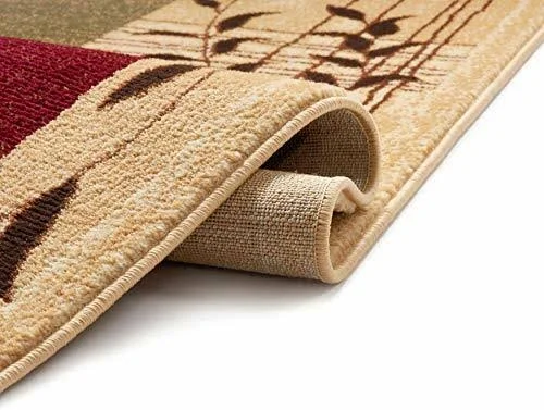 Great Forest Ivory Floral Nature Modern Formal Rug 3x10 ( 0.6m x 2.7m Runner ) Easy to Clean Stain, Fade Resistant Shed Free Tr