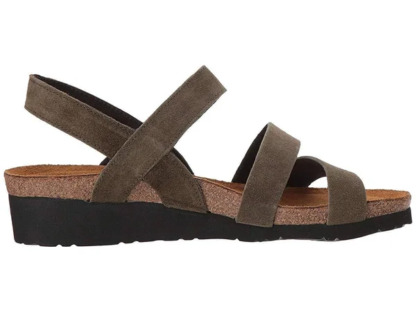 Naot Women's Kayla Sandal - Size: 42, Oily Olive Suede