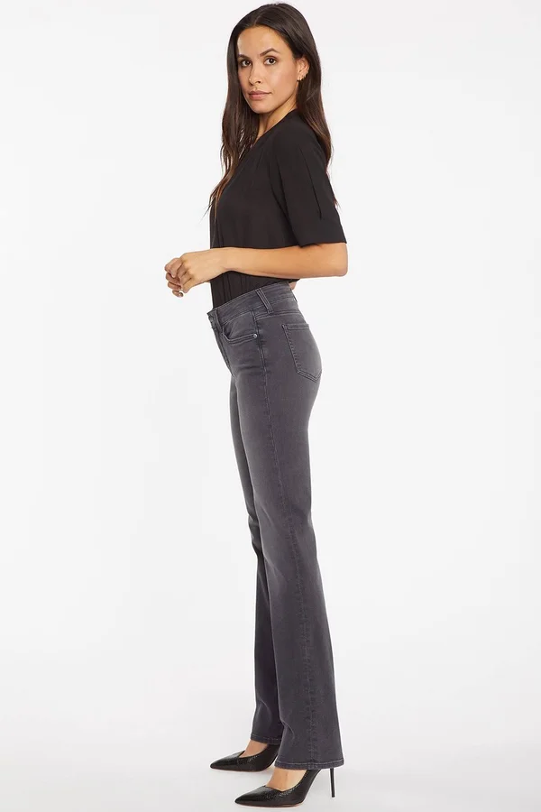 Nydj Women's Marilyn Straight Jeans in Petite in Gilt, Size: 12p