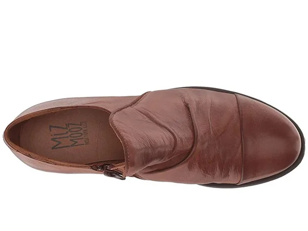 Miz Mooz Lilith Women's Oxford Loafer Brandy Size 9.5