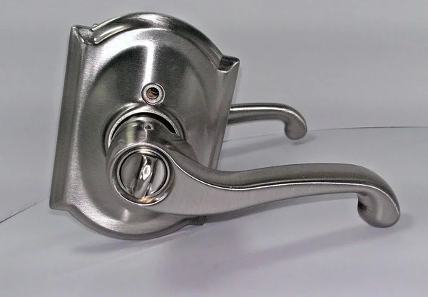 Schlage F51AFLA619CAM Flair Lever with Camelot Trim Keyed Entry Lock Finish: Satin Nickel