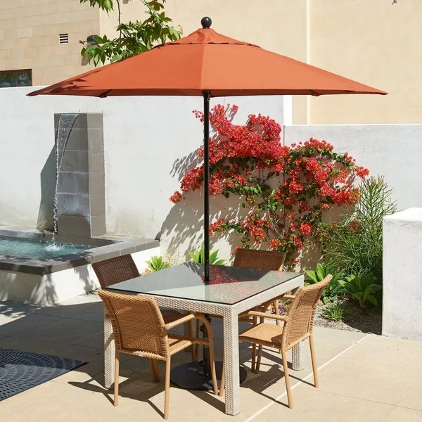 California Umbrella Oceanside 9& Black Market Umbrella in Granite