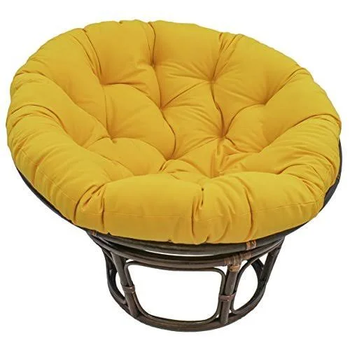 Blazing Needles Solid Twill Papasan Chair CUSHION, 48x22 x 6x22 x 48