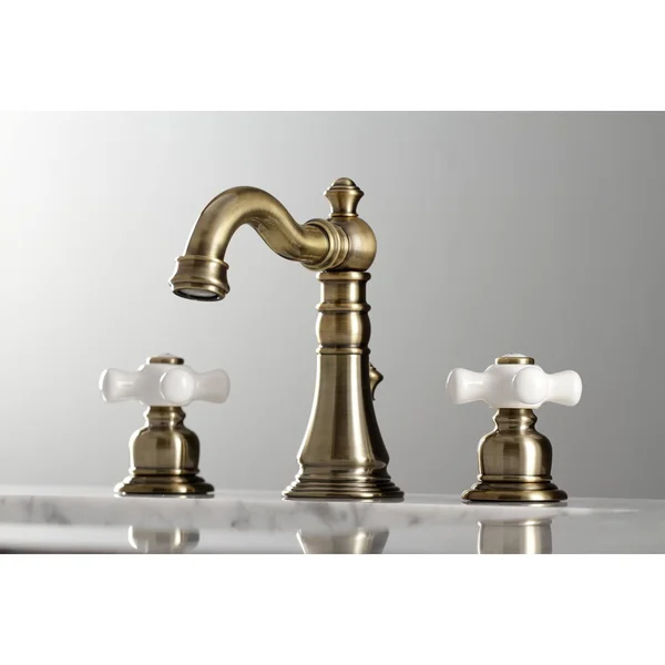 Kingston Brass FSC1970PX American Classic 8 in. Widespread Bathroom Faucet, Matte Black