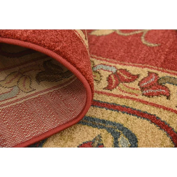 Unique Loom Arsaces Sahand Area Rug - 9& x 12& Red