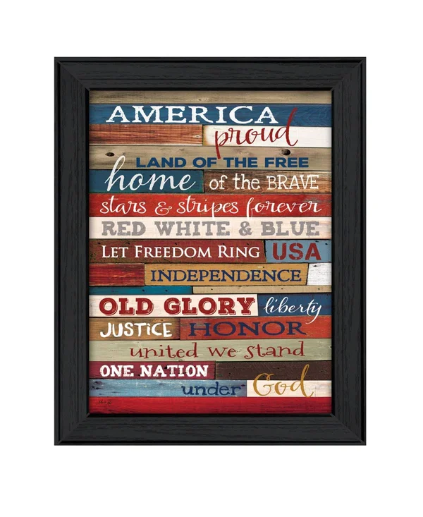Trendy Decor 4U 26 in. America Proud Printed Wall Art