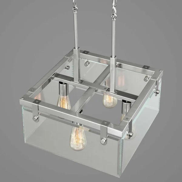 Progress Lighting P350090-009 Glayse Semi Flush Mount Light - Brushed Nickel