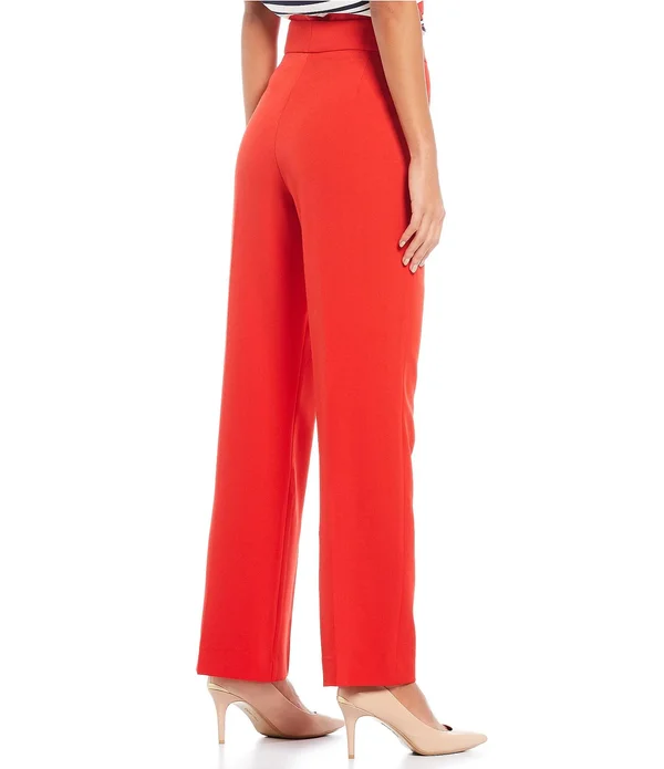 Preston York Flat Front Slim Straight Leg Pant - 18