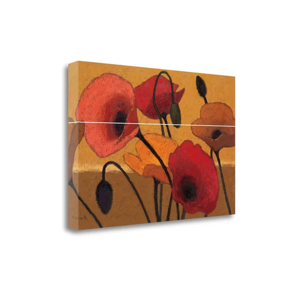 Tangletown Fine Art 'Poppy Curry III' Print on Canvas, Orange