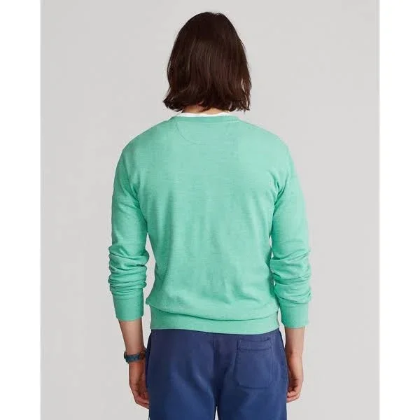 Polo Ralph Lauren Men's Crew Neck Pullover - Resort Green Heather