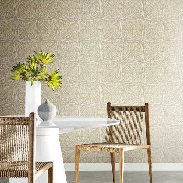 York Wallcoverings OG0502 Light Gold Squareburst Wallpaper
