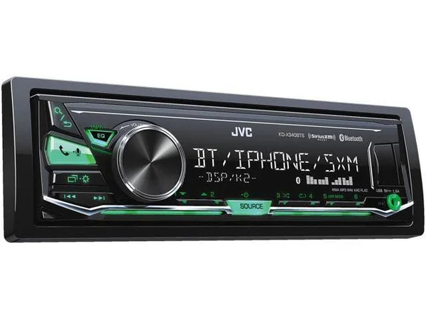 JVC Kd-x340bts Bluetooth In-Dash Digital Media Car Stereo W Pandora Iheartradio Support with Sirius XM Tuner