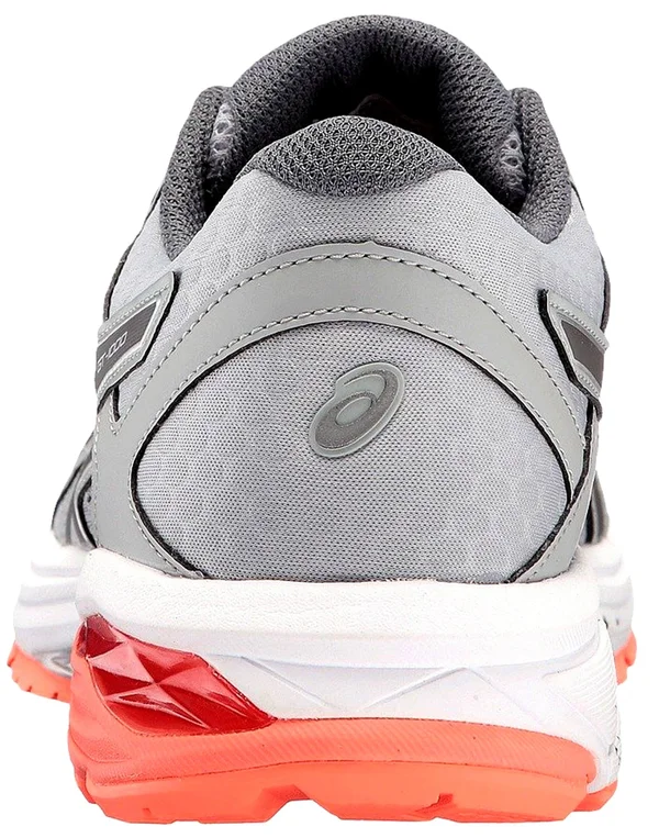 Asics Women's GT-1000 6 Running Shoe, Mid Grey/Flash Coral, 6