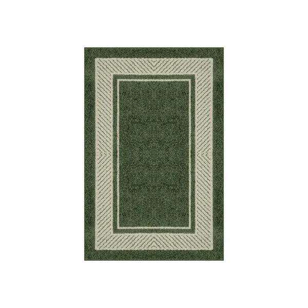 Maples Estate Border Rug - Green, 3x5 ft
