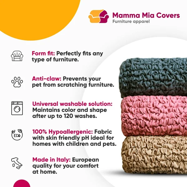 3 Seater Recliner Slipcover - Microfibra Collection