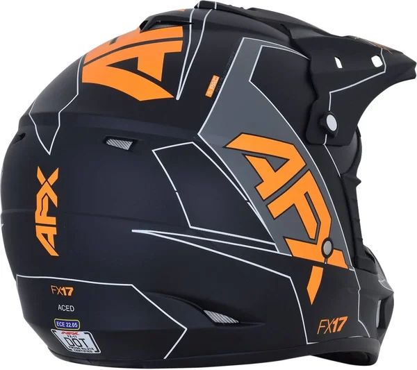 AFX FX-17 Graphics Helmet (Small - Black/Orange)