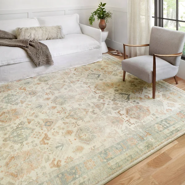 Alexander Home Juliet Ultra-Soft Distressed Traditional Persian Rug - 7&6x22 x 9&6x22 - Beige, Multi