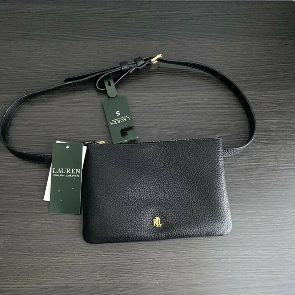 Lauren Ralph Lauren Women's Belt Bag - Black - Size Medium