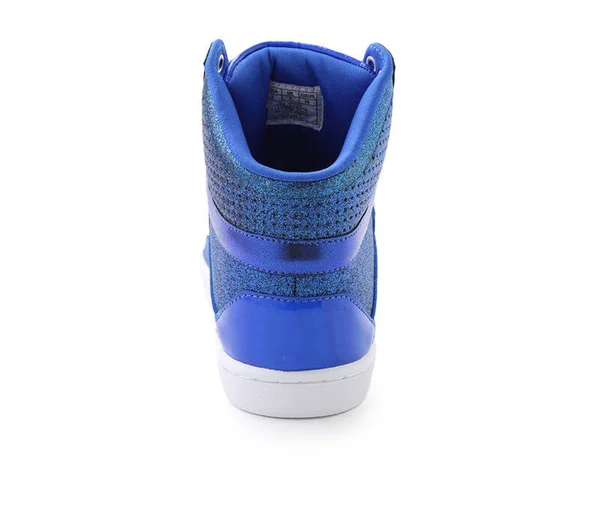 Women's Pastry Pop Tart Glitter High Top Sneaker, Size: 10, Blue